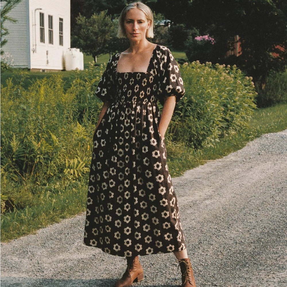 Christy Dawn Katrina dress medium in noir daisy